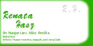 renata hasz business card